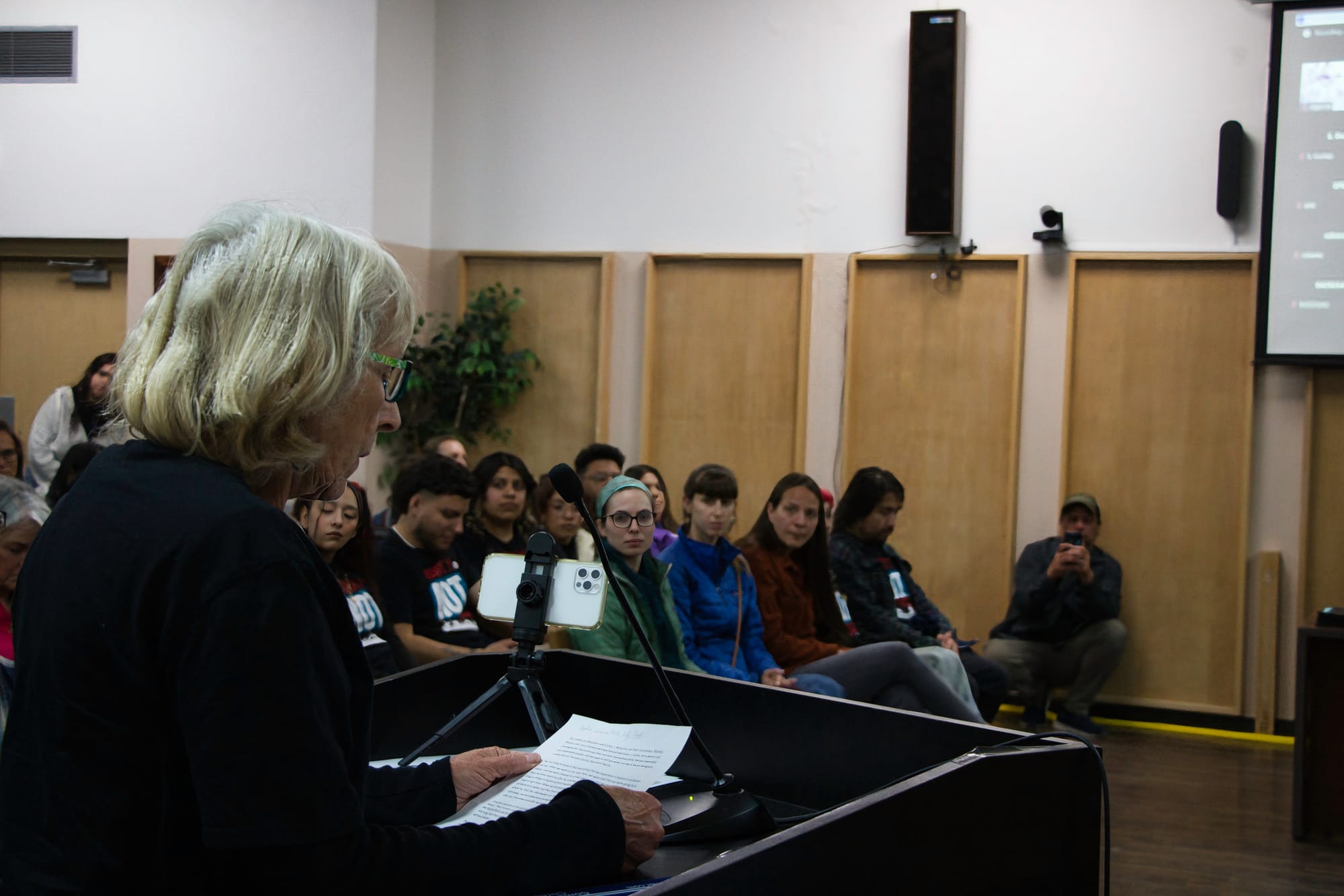 Peaceful Protest of TCDF at Torrance County Commission Meeting