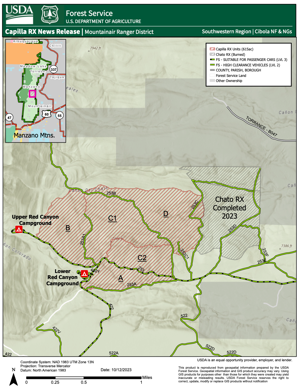 USFS Plans Prescribed Burn in Manzano Mountains