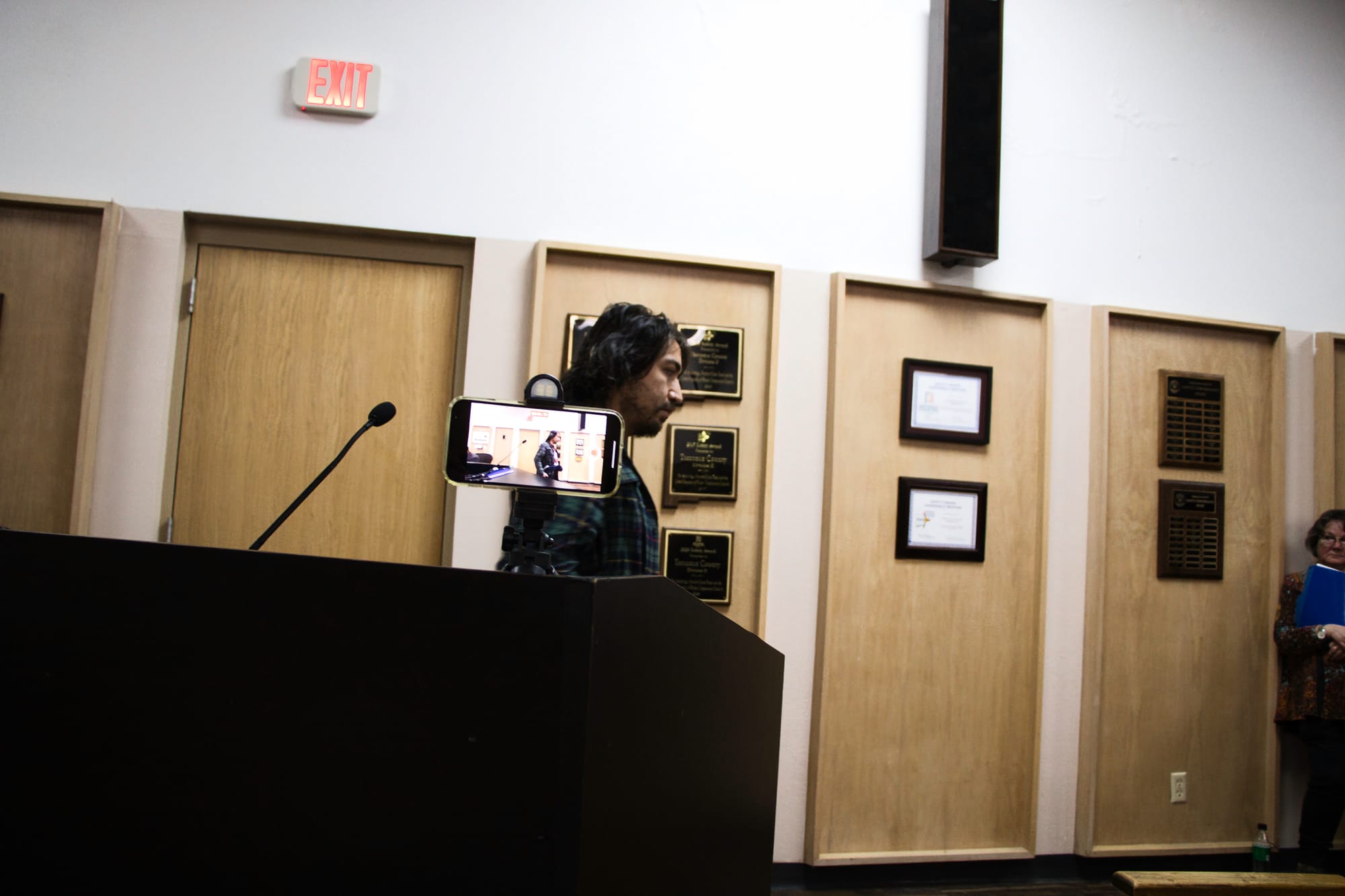 Peaceful Protest of TCDF at Torrance County Commission Meeting