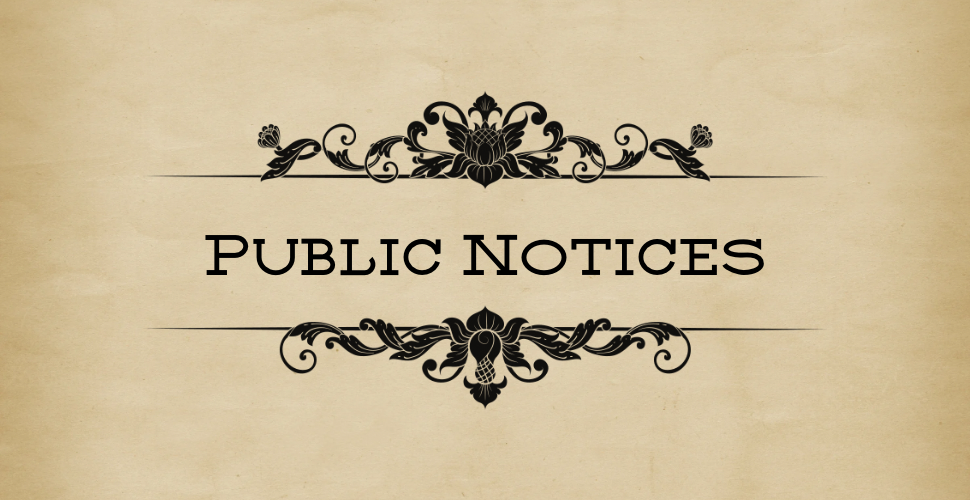 Public Notice In Re Estate of Thomas William Martin