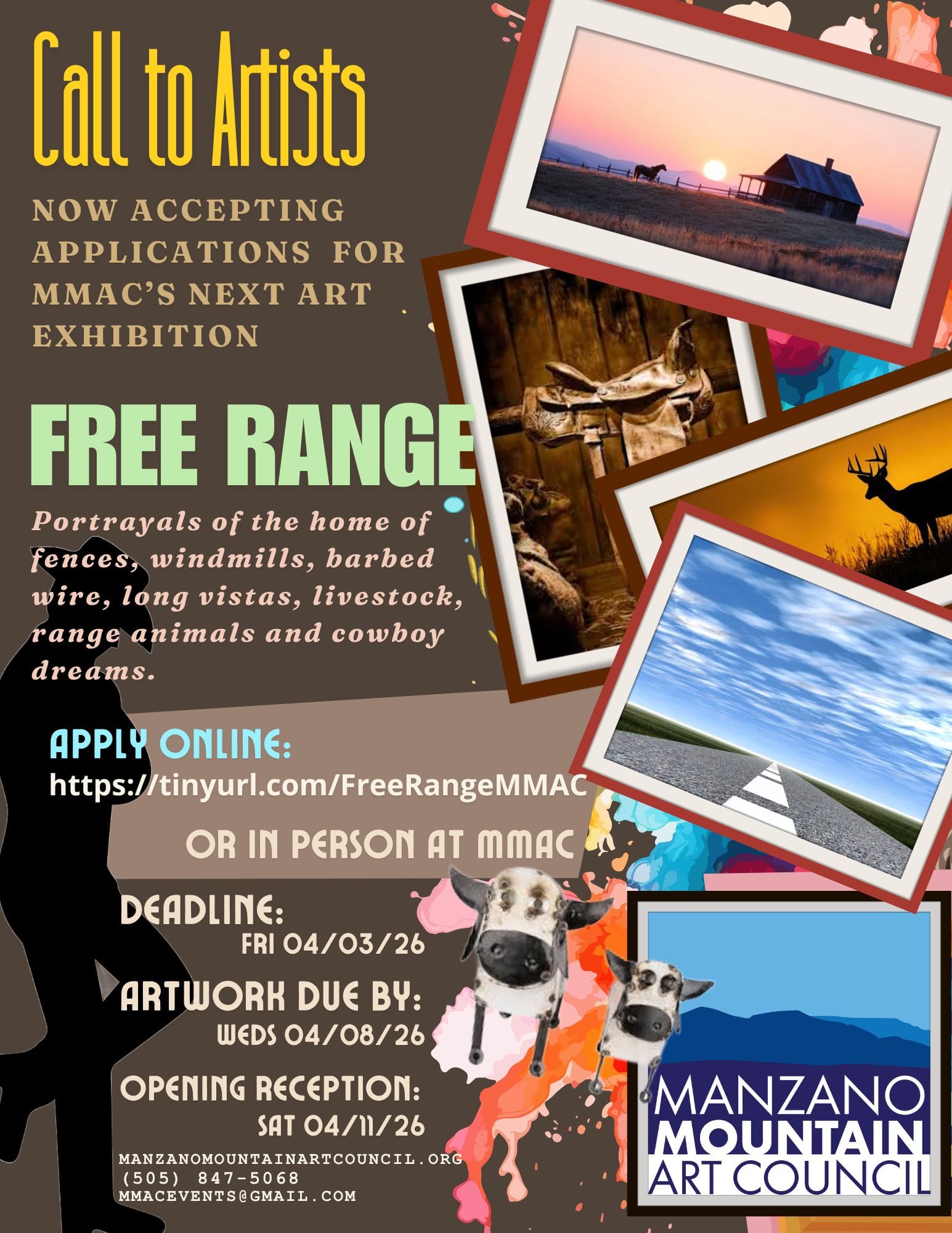 Call to Artists: "Free Range" Exhibition at Manzano Mountain Art Council