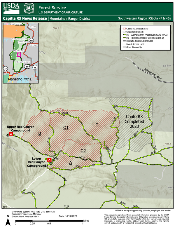 USFS Plans Prescribed Burn in Manzano Mountains