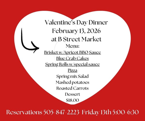Valentine's Dinner at B Street Market